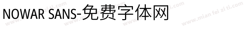 nowar sans字体转换